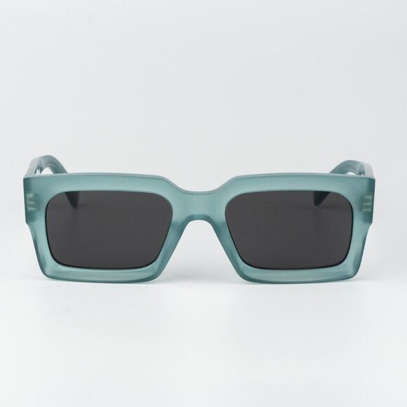 Celine  3 DOTS Women Sunglasses Light Green Grey Square CL40280U 93A BRAND NEW